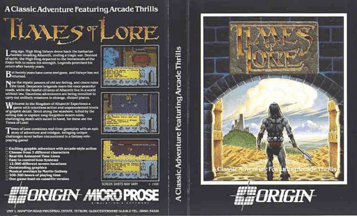 Times of Lore box art for ZX Spectrum